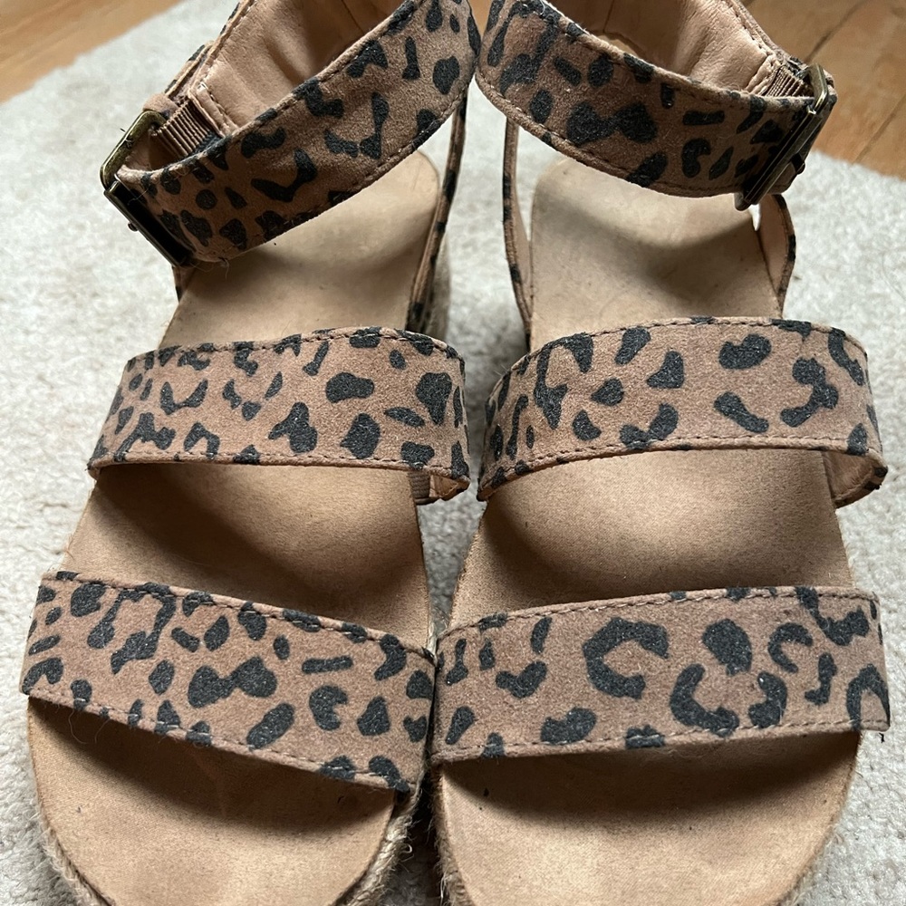 Cheetah Platform Sandals